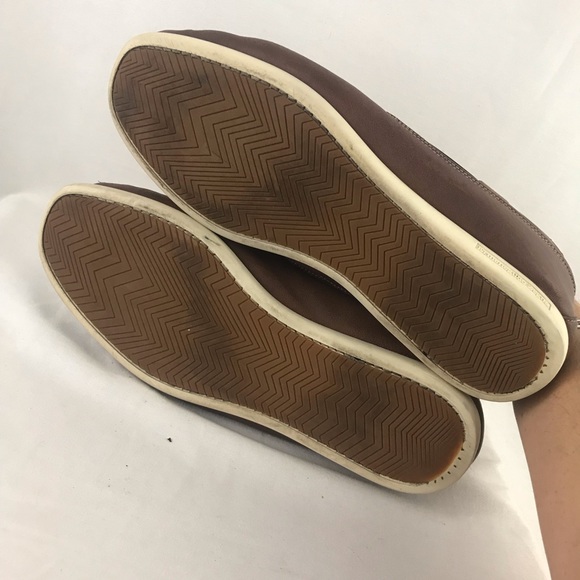 ERMENEGILDO ZEGNA Brown Leather Loafers Sz 11 - Picture 7 of 7